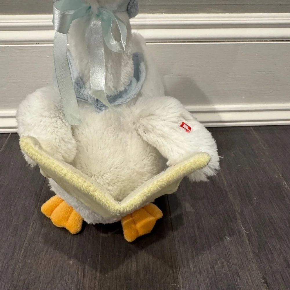 Cuddle Barn Charming Mother Goose Light Blue Bonnet- 14in Nursery Rhyme Plush